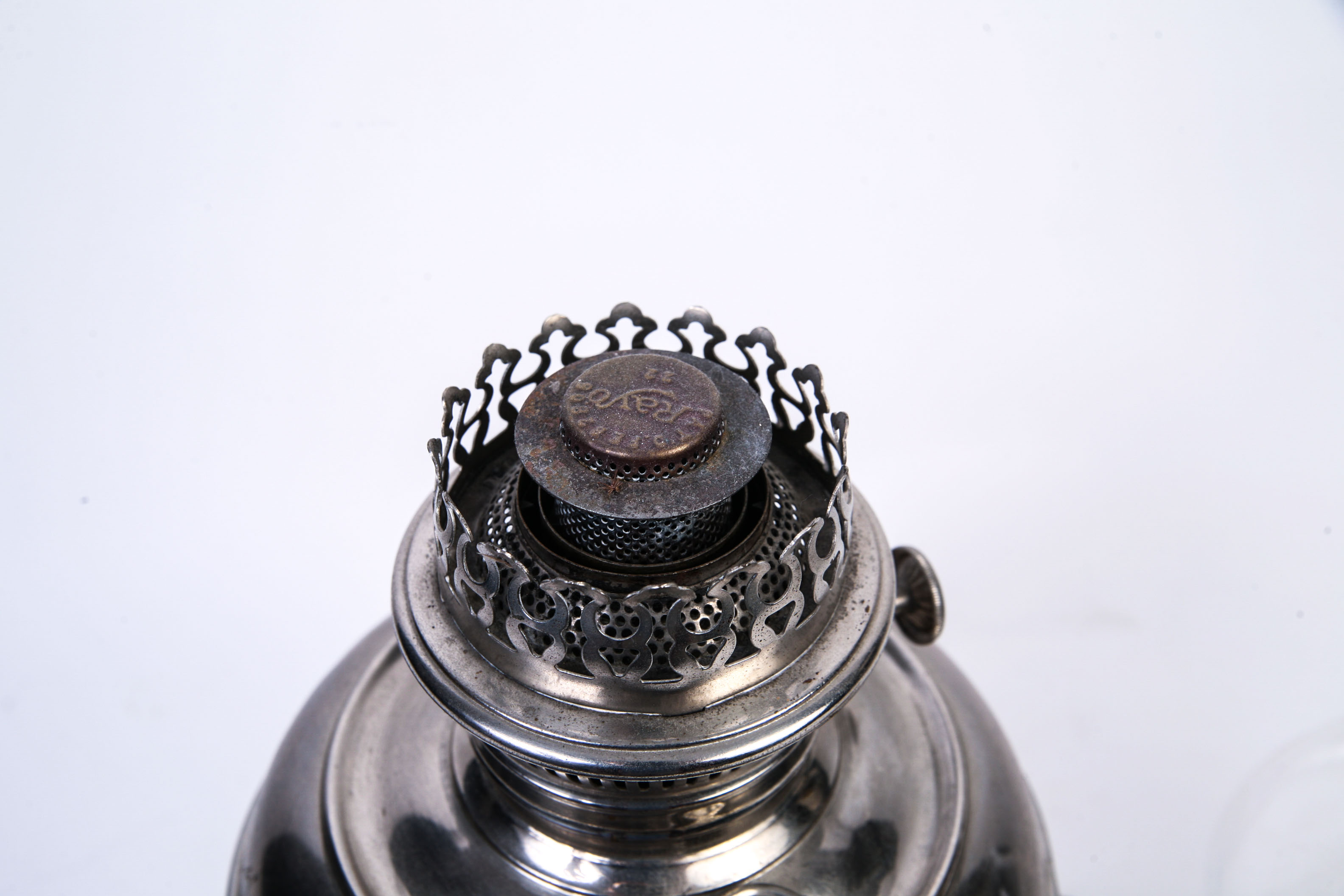 Antique 1905 Rayo Nickel Plated Oil Lamp and Other