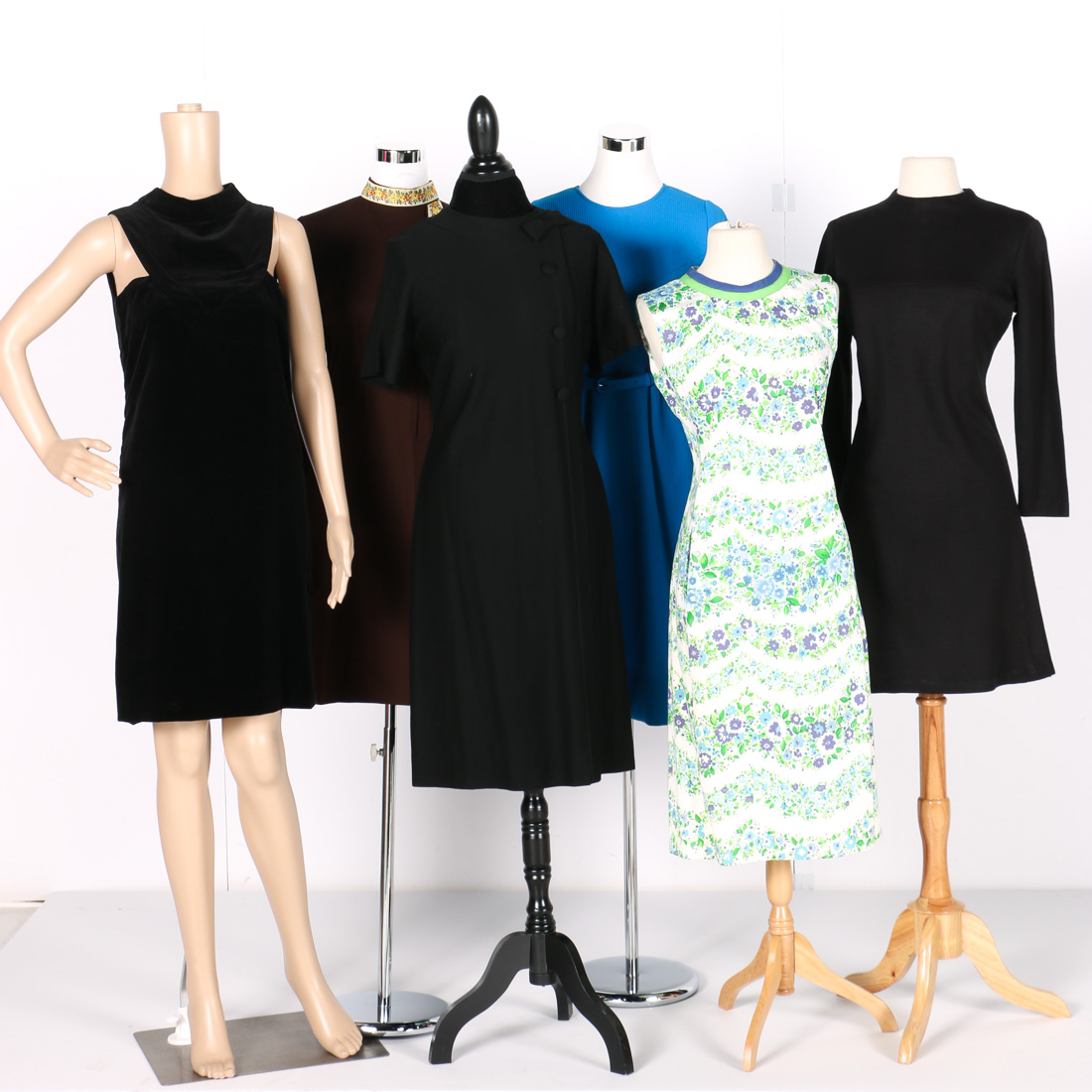 Mod Style Dress Assortment Including British Lady