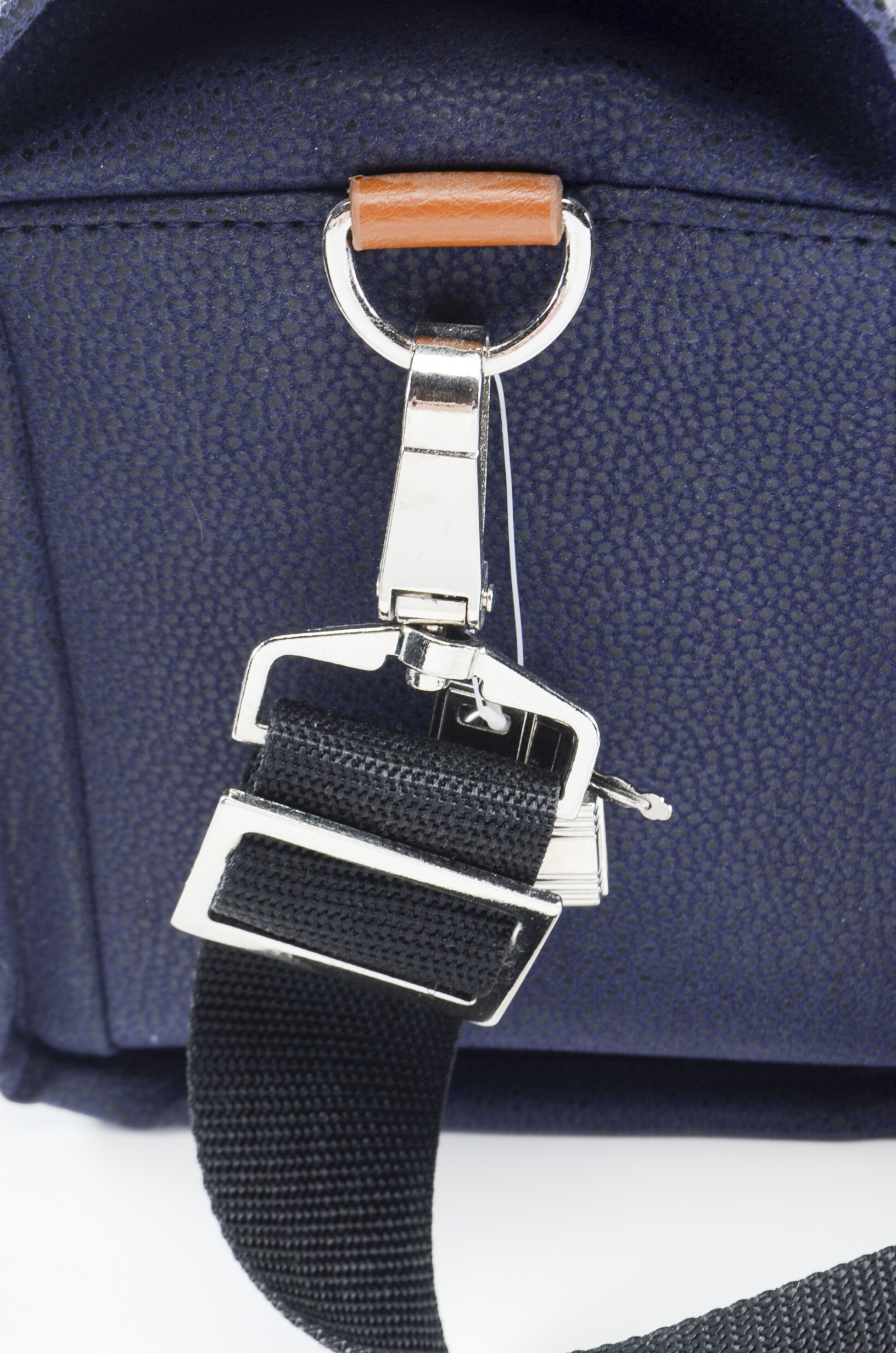 Joy Mangano New York Navy Pebbled Suede Doctor Bag