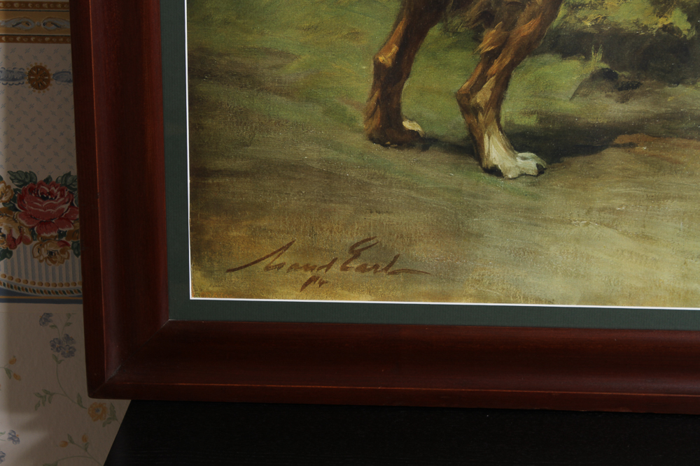 Offset Lithograph After Maud Earl's "Golden Retriever (Serving the Guns)"