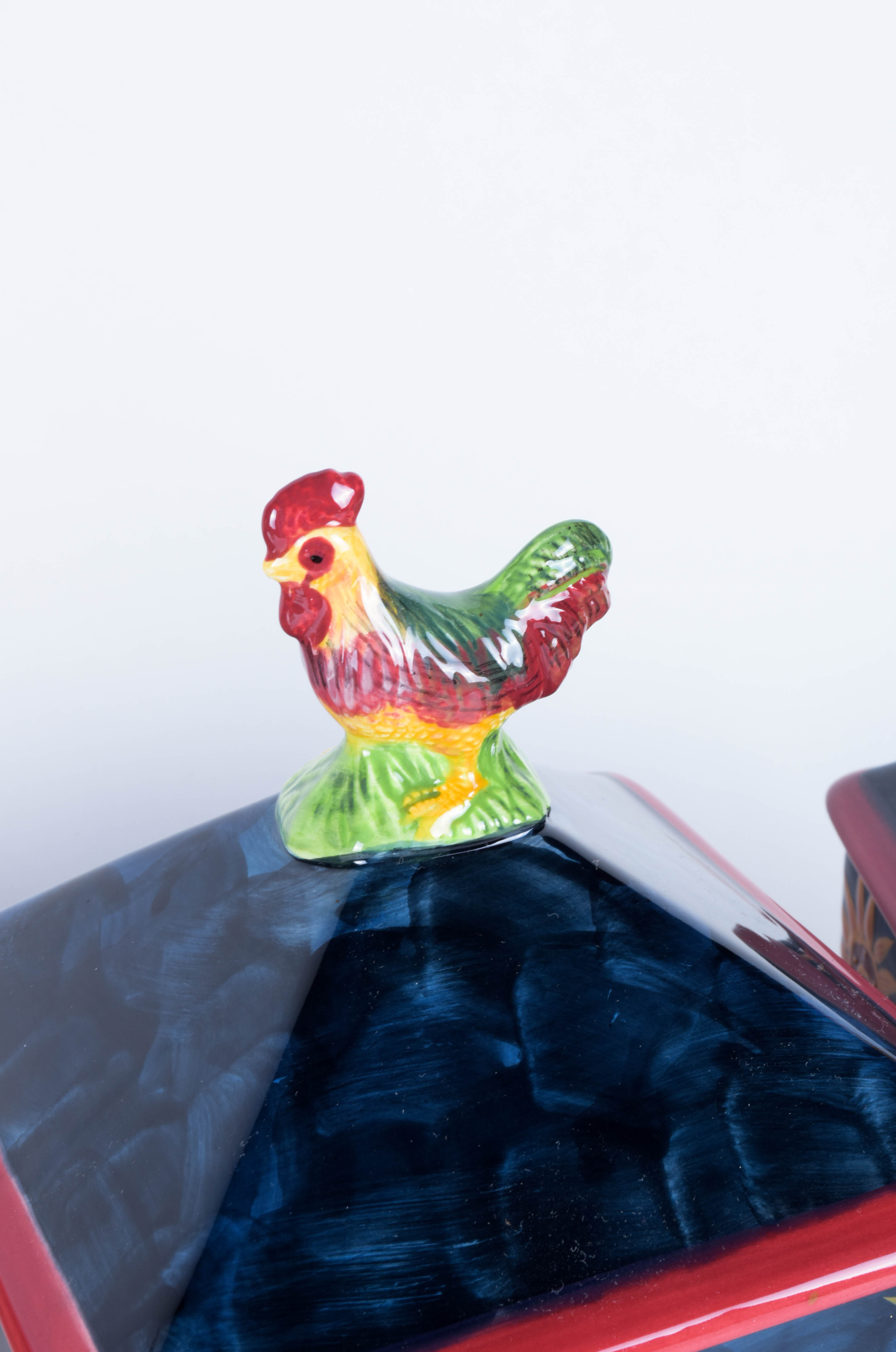 Susan Winget "Sunrise" Canister Set and Rooster Decor