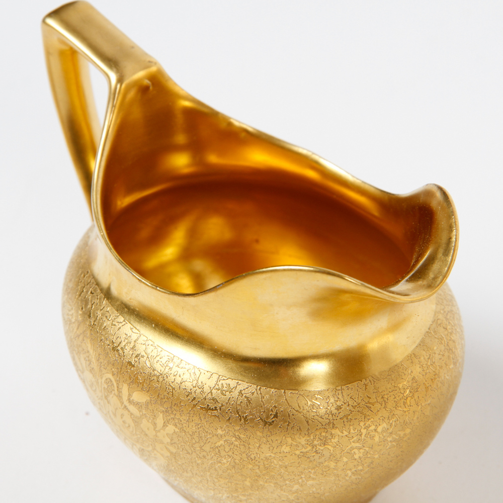 Collection of Vintage Gold Tone China including Bavaria