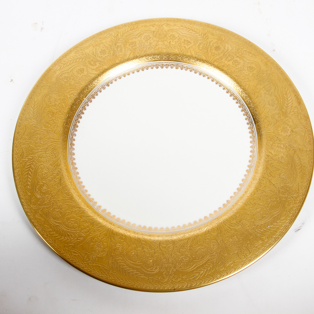 Collection of Vintage Gold Tone China including Bavaria