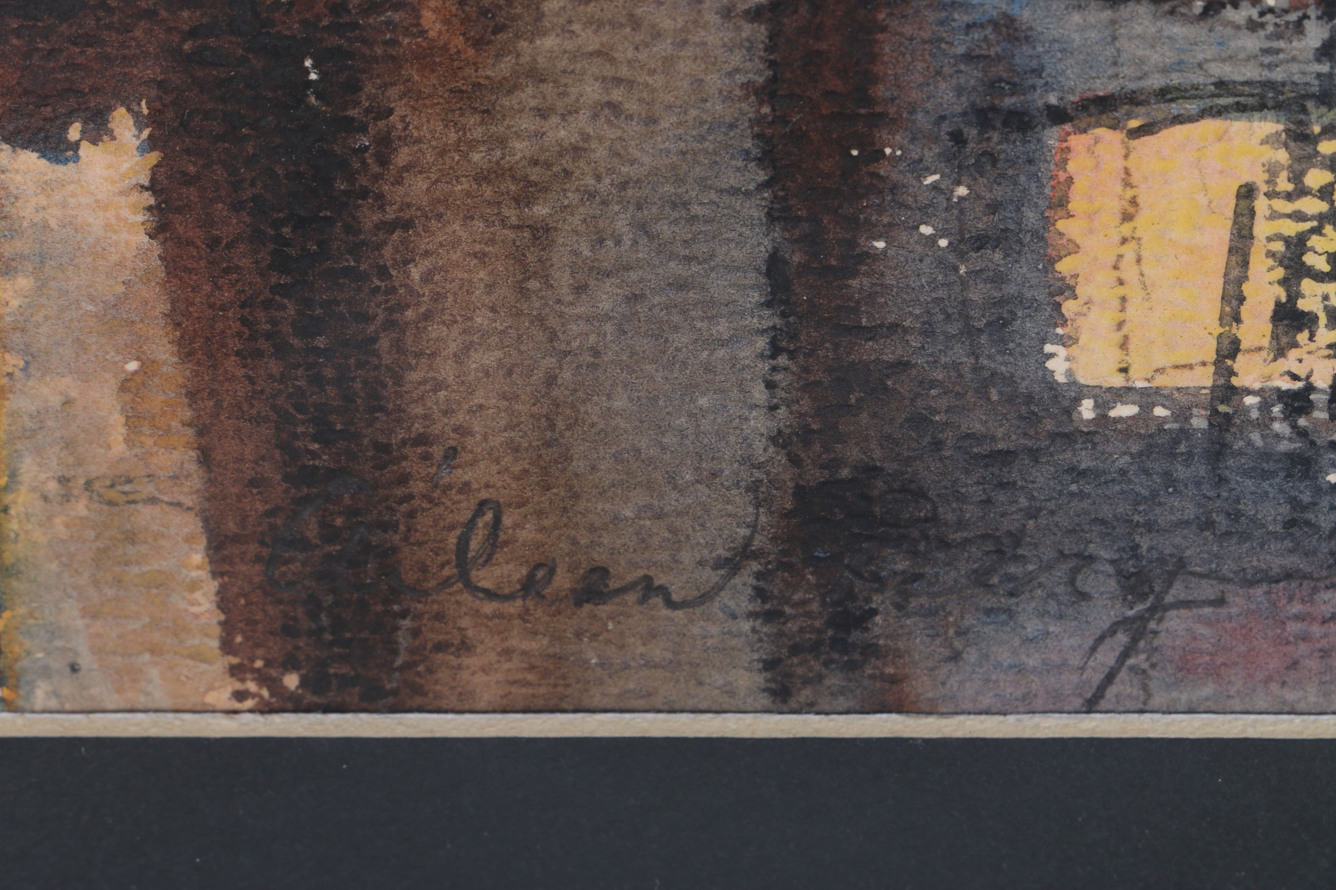 Aileen Berg Original Watercolor of Nocturnal Skyline