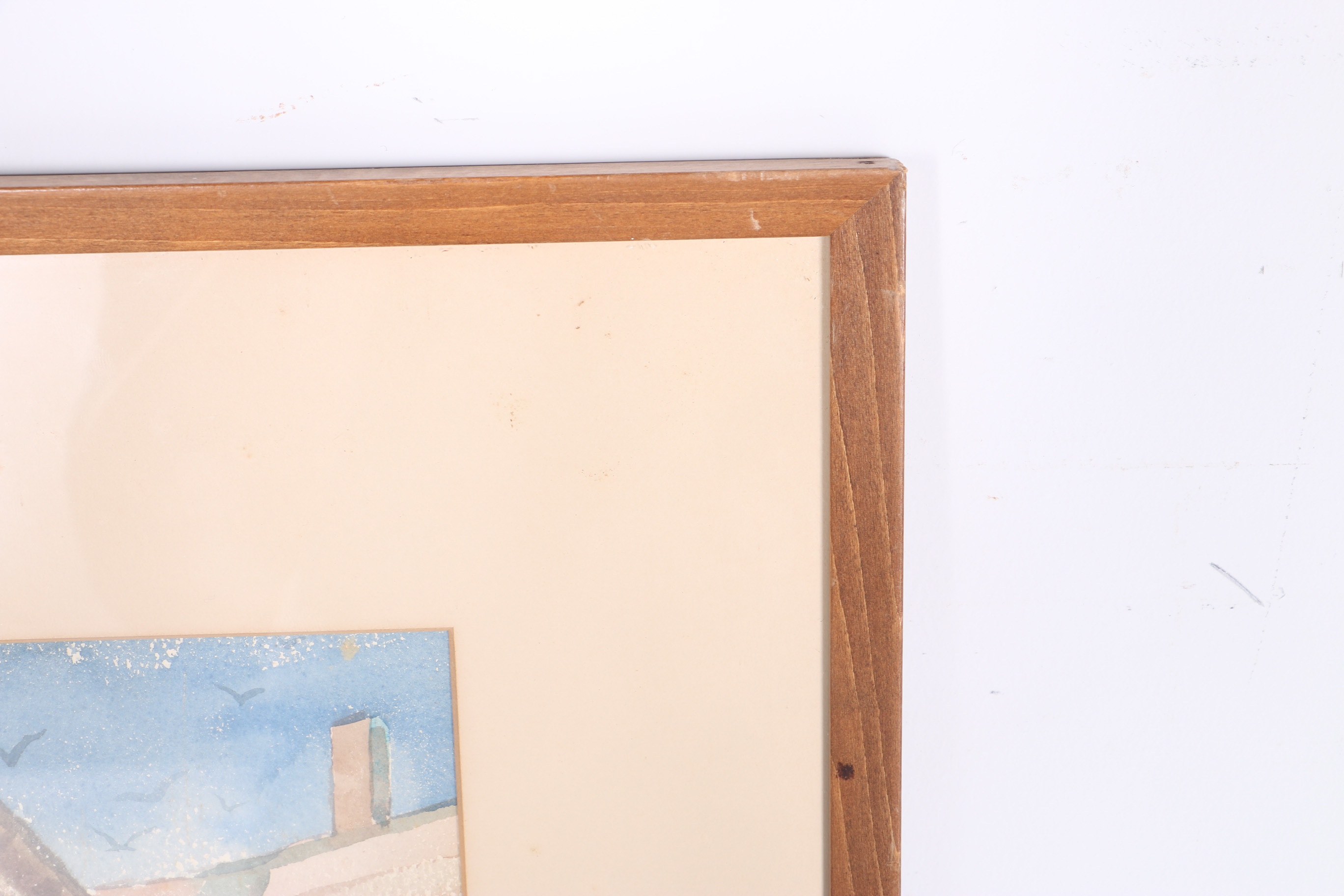 Theodora Brown Watercolor on Paper Coastal Scene