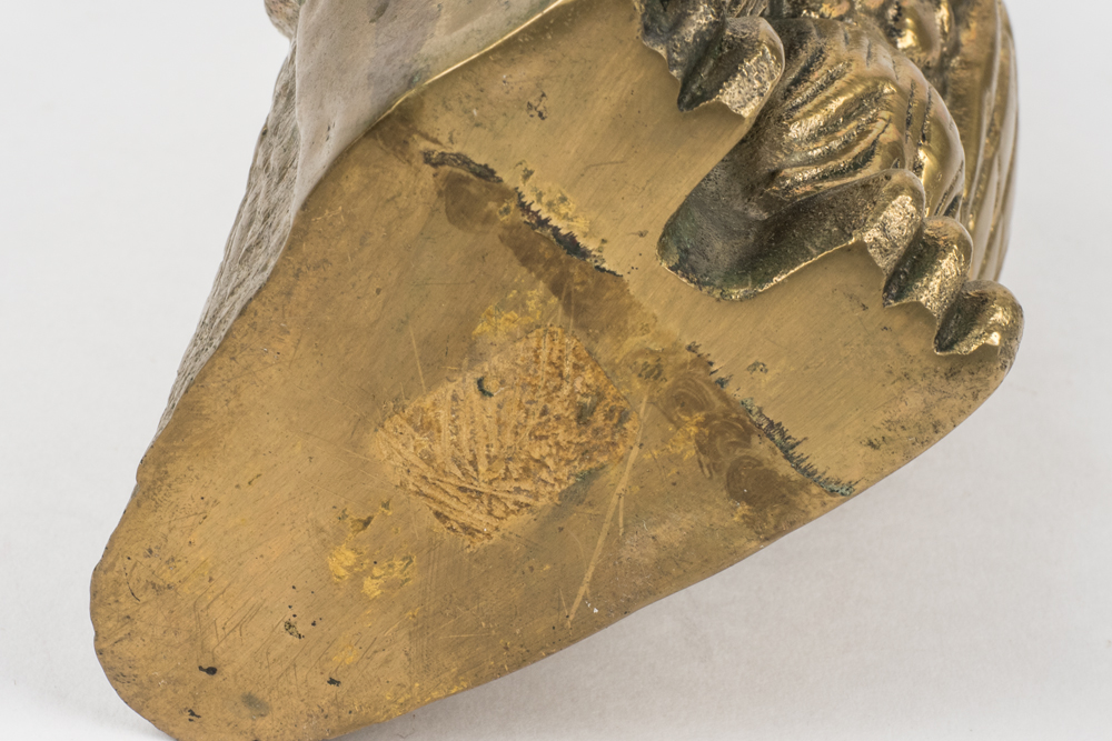 Large Brass Owl Figurine