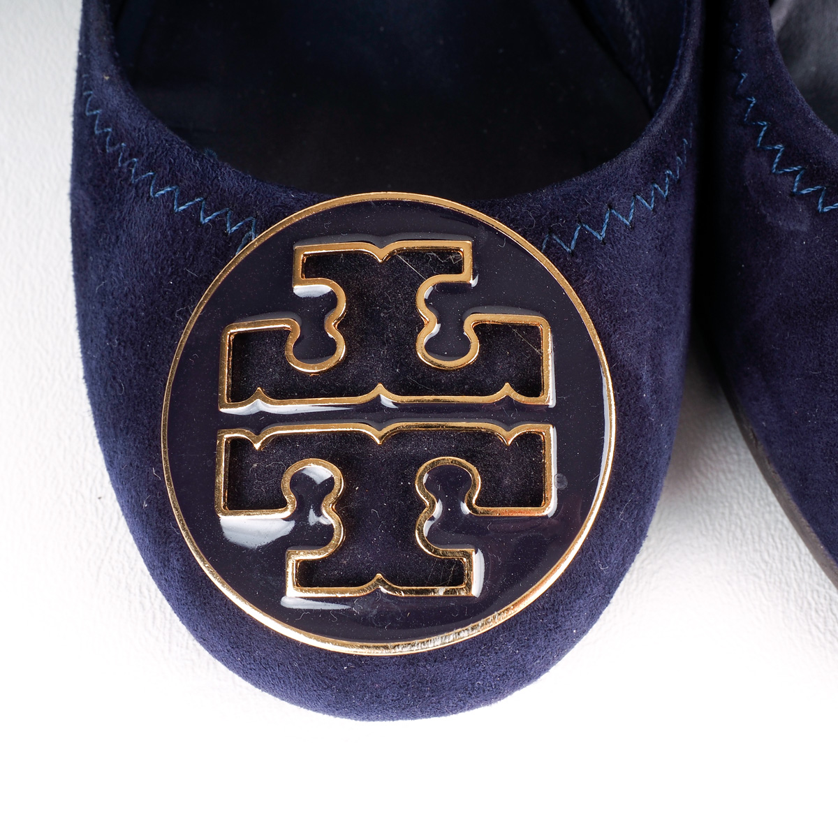 Tory Burch Blue Suede Pumps