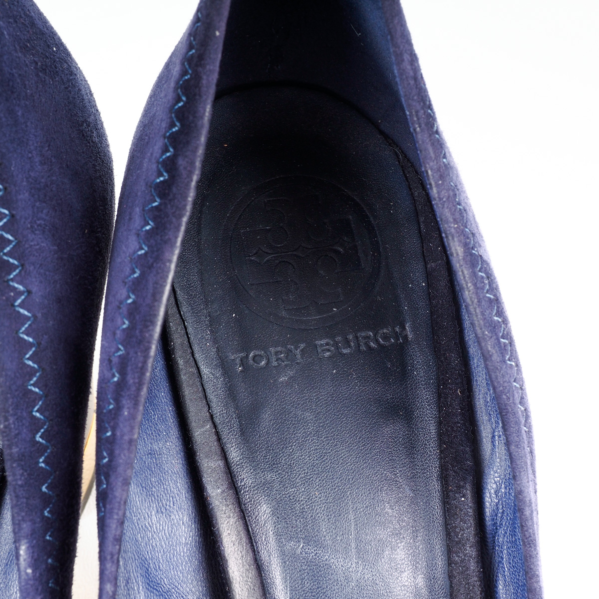 Tory Burch Blue Suede Pumps