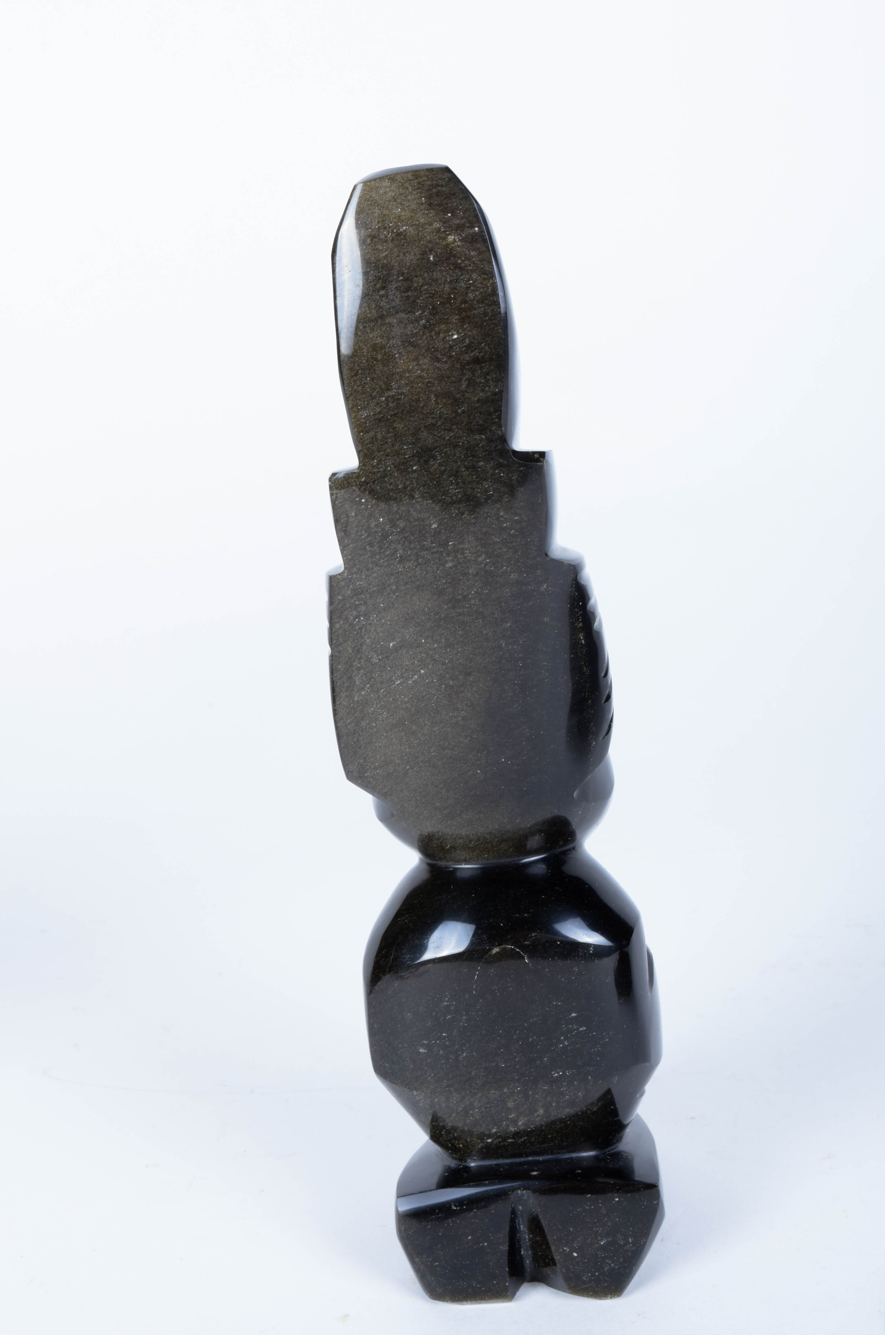 Three Carved Obsidian Sculptures