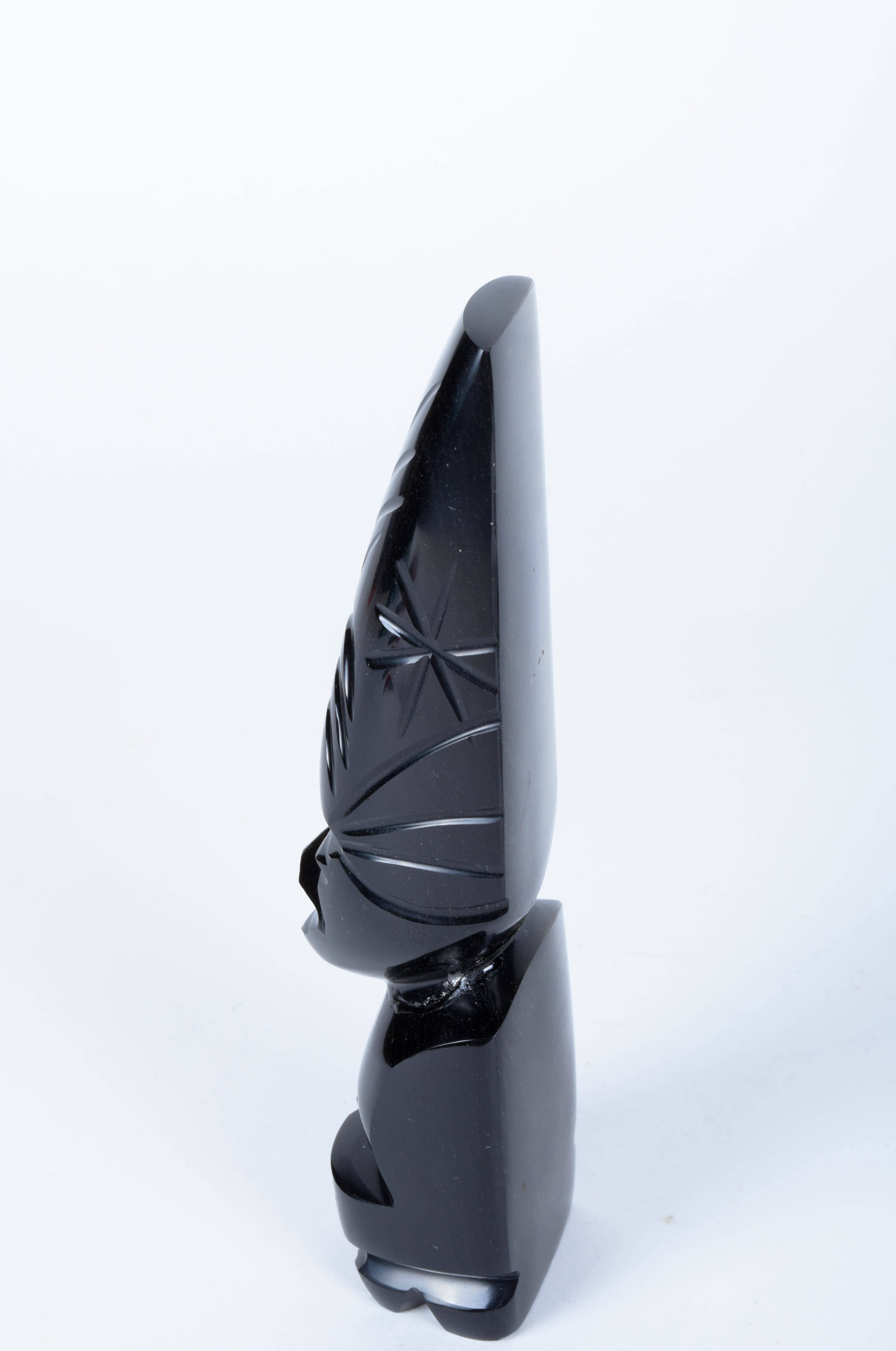 Three Carved Obsidian Sculptures