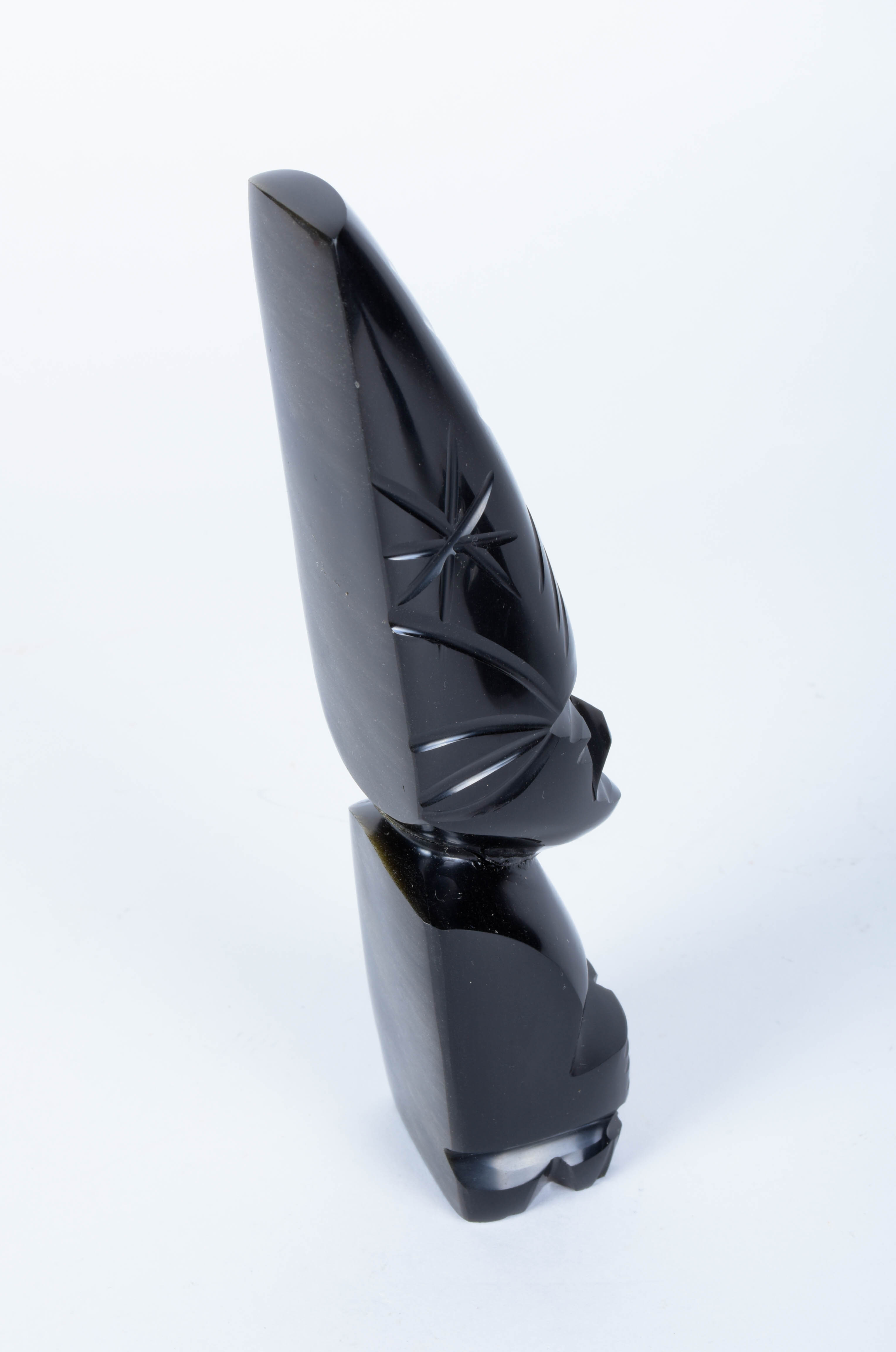 Three Carved Obsidian Sculptures