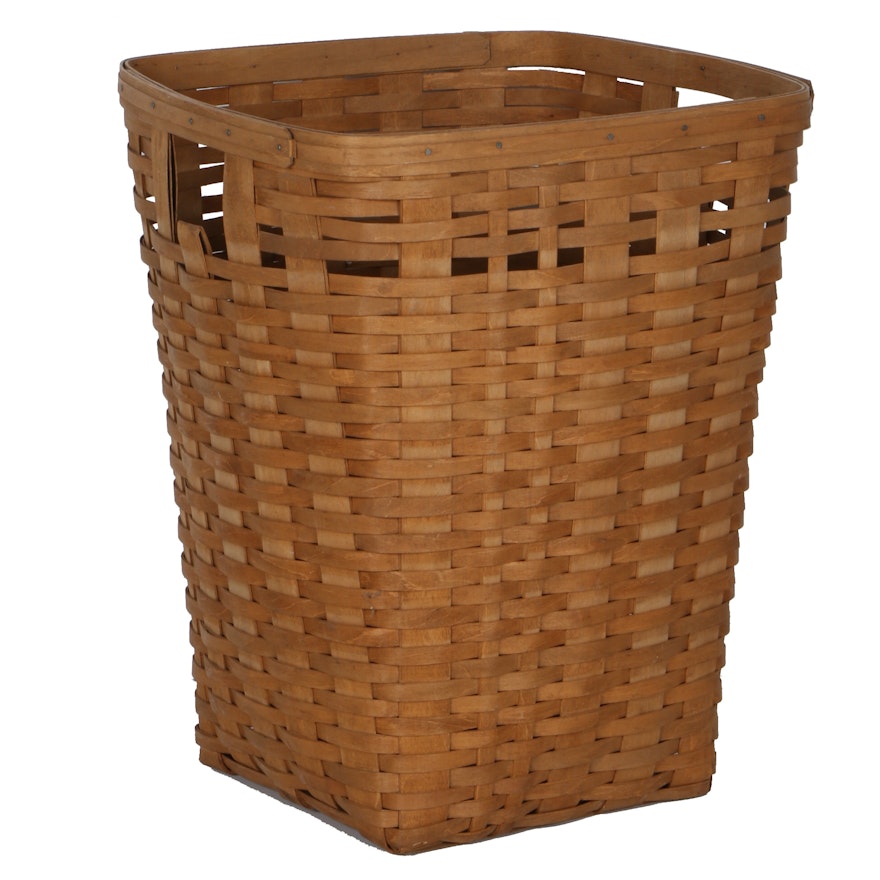 Large Longaberger Laundry Hamper Basket