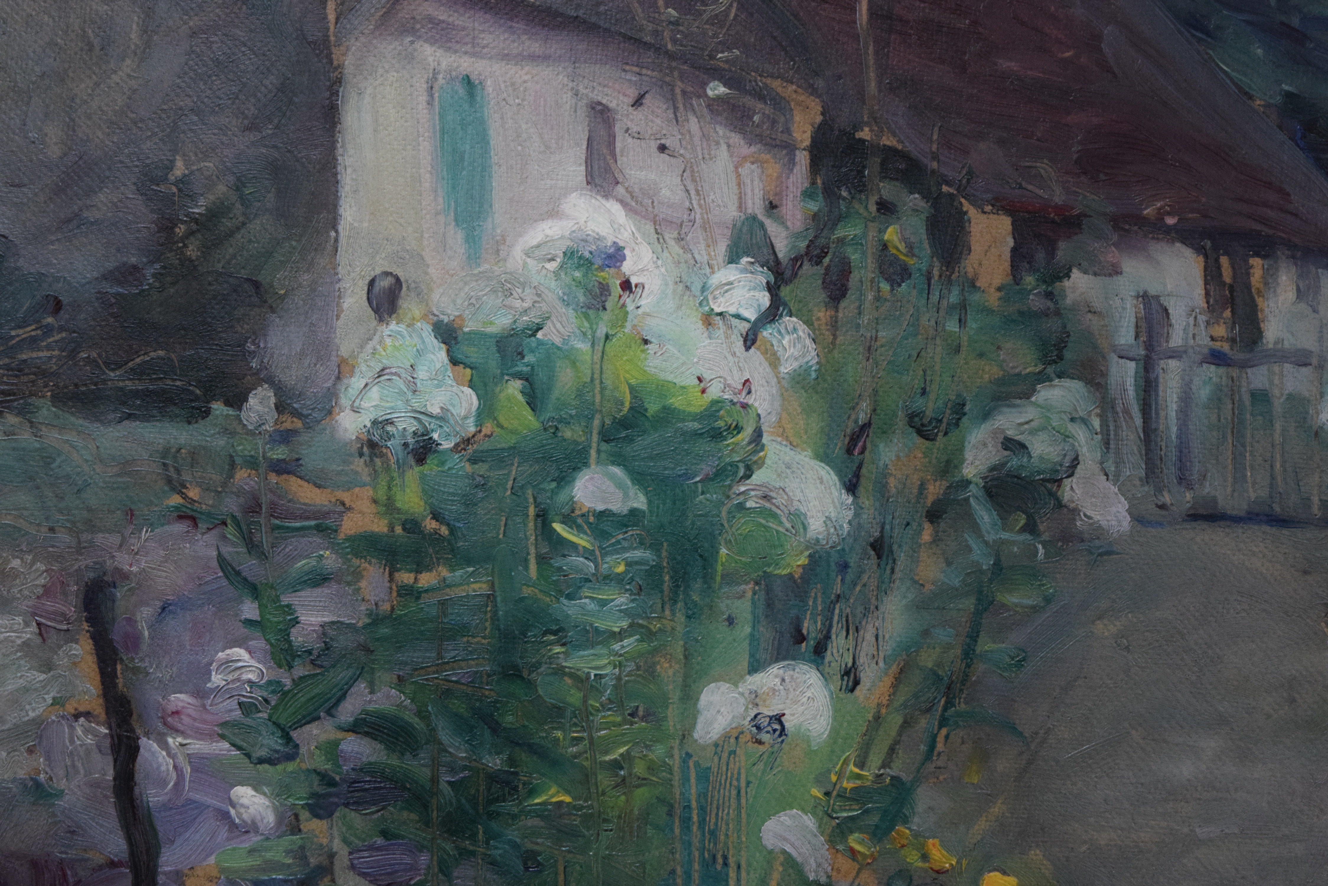 Elizabeth Nourse Oil on Canvas Painting "The Old Farmhouse"