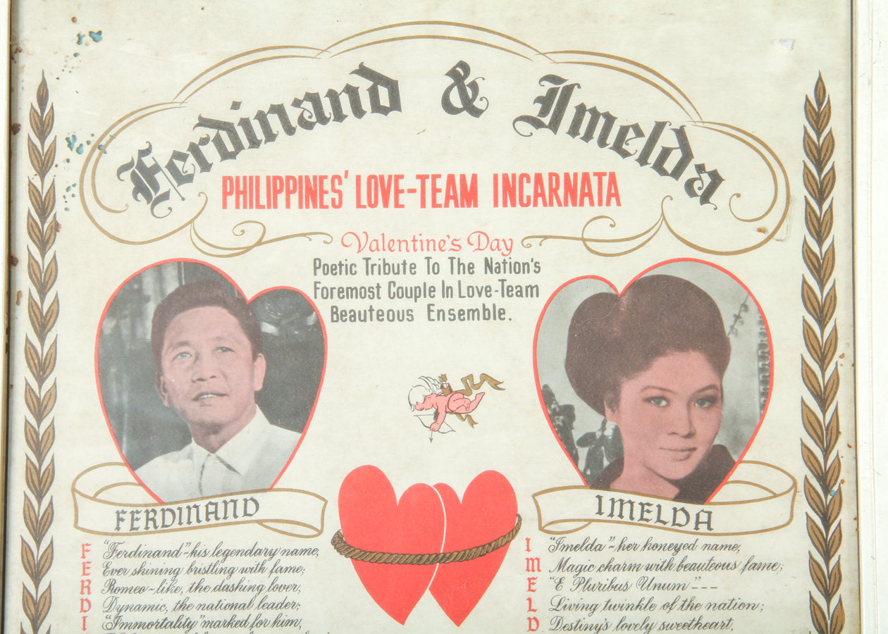 1974 Ferdinand and Imelda Marcos "Love Certificate"