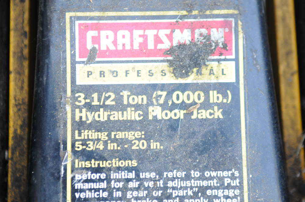 Craftsman Professional 3-1/2 Ton (7000 ib.) Hydraulic Floor Jack