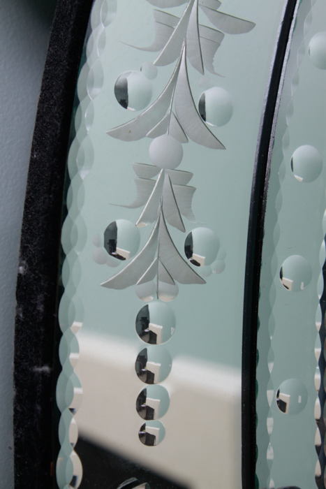 Ornate Wall Mirror with Mirrored Frame