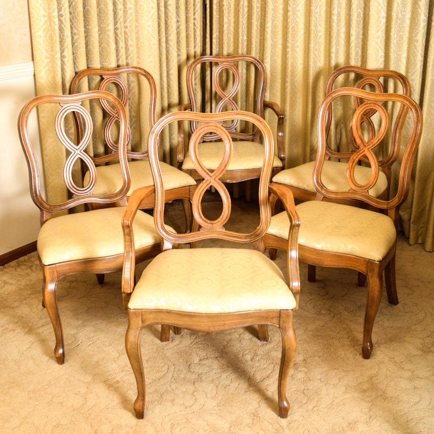 Set of Six Vintage Thomasville Dining Chairs