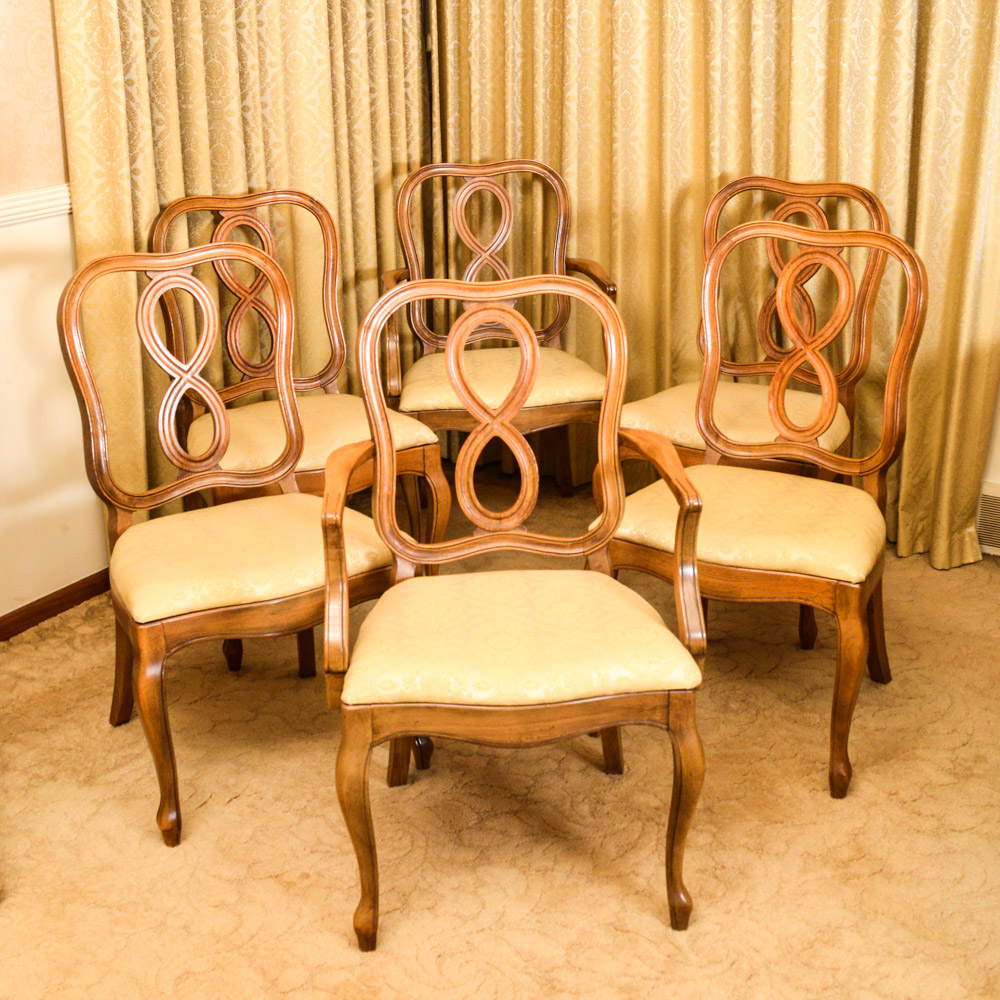 Set of Six Vintage Thomasville Dining Chairs