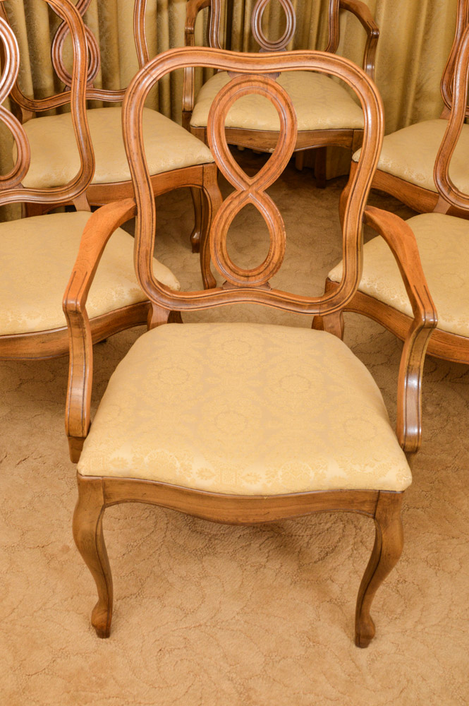 Set of Six Vintage Thomasville Dining Chairs