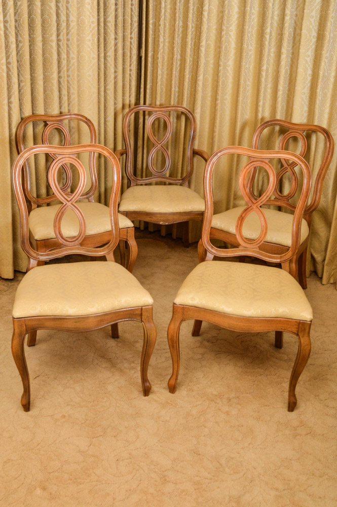 Set of Six Vintage Thomasville Dining Chairs