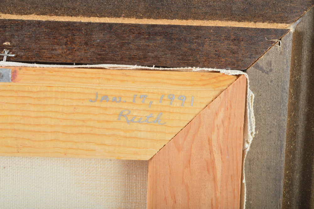 Ruth Signed Still Life Oil Painting