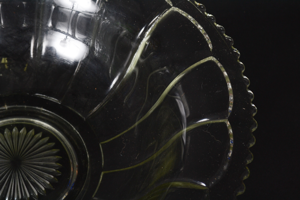 Pressed Glass Serving Bowls