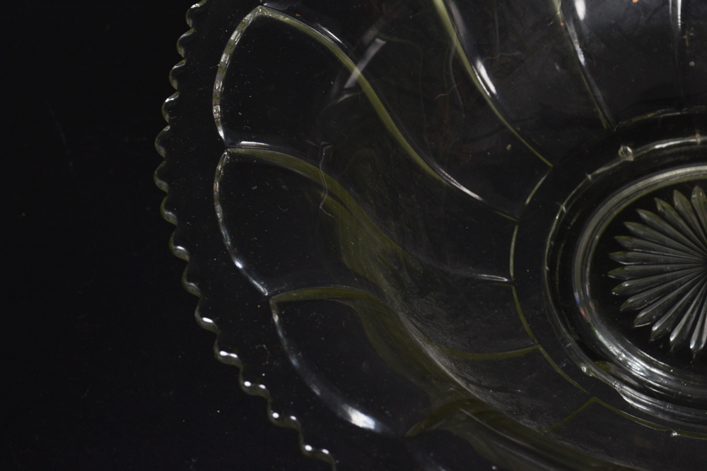 Pressed Glass Serving Bowls