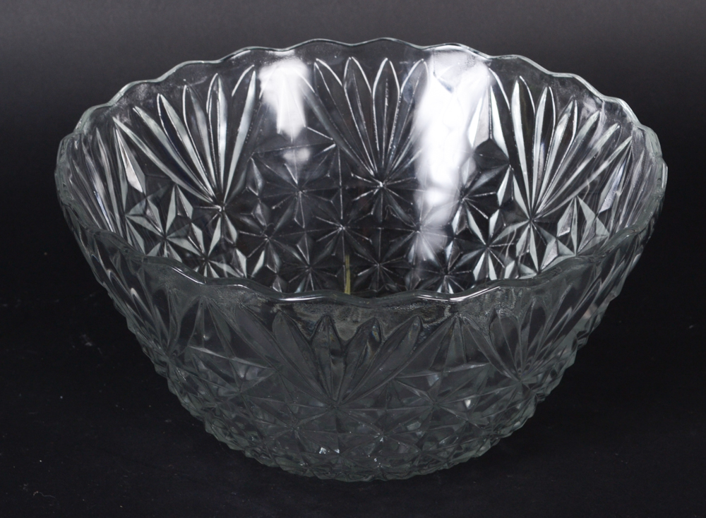 Pressed Glass Serving Bowls