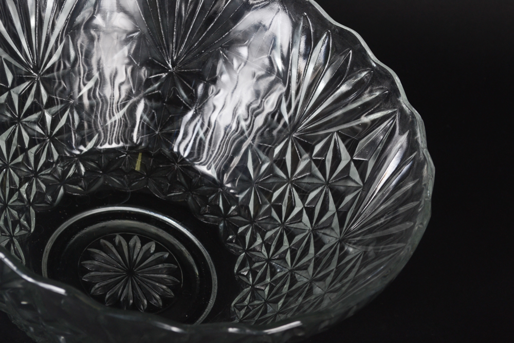Pressed Glass Serving Bowls