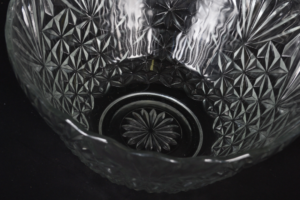 Pressed Glass Serving Bowls