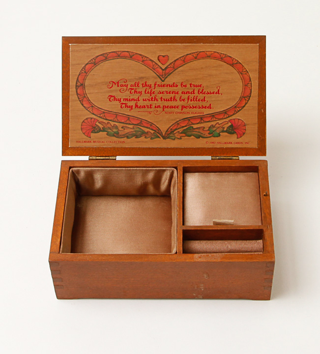 Set of Wooden Boxes Featuring Hallmark