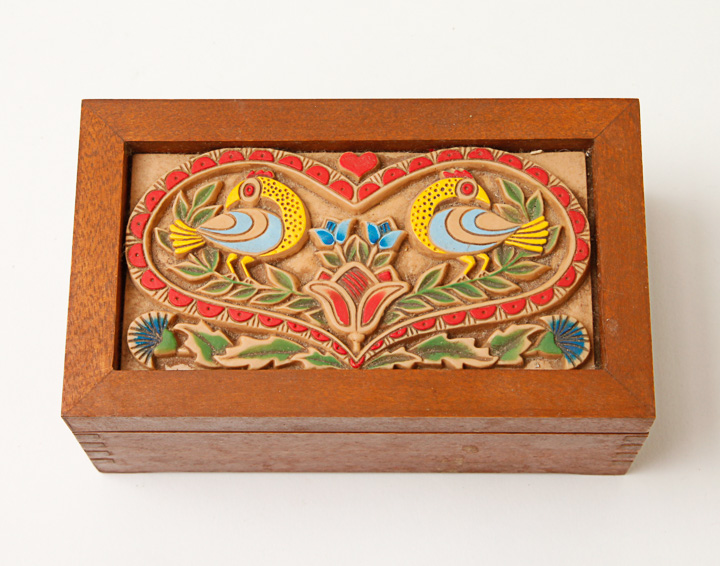 Set of Wooden Boxes Featuring Hallmark
