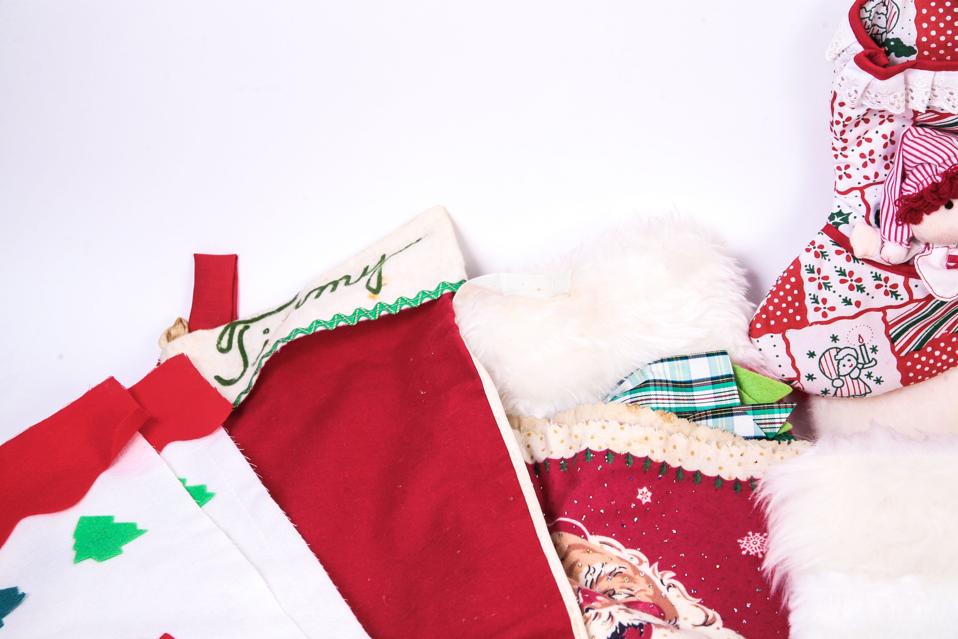 Collection of Vintage Christmas Stockings