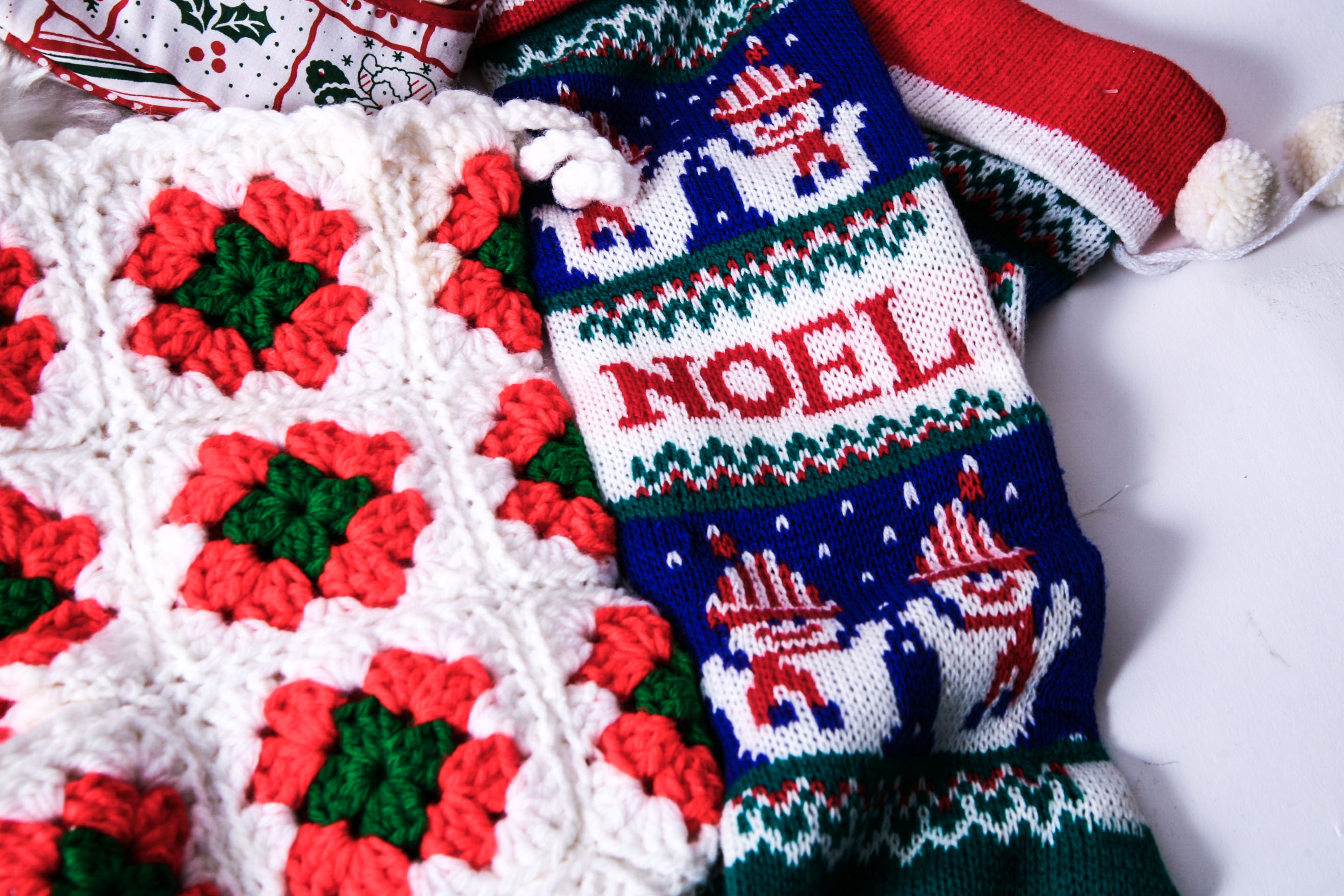 Collection of Vintage Christmas Stockings