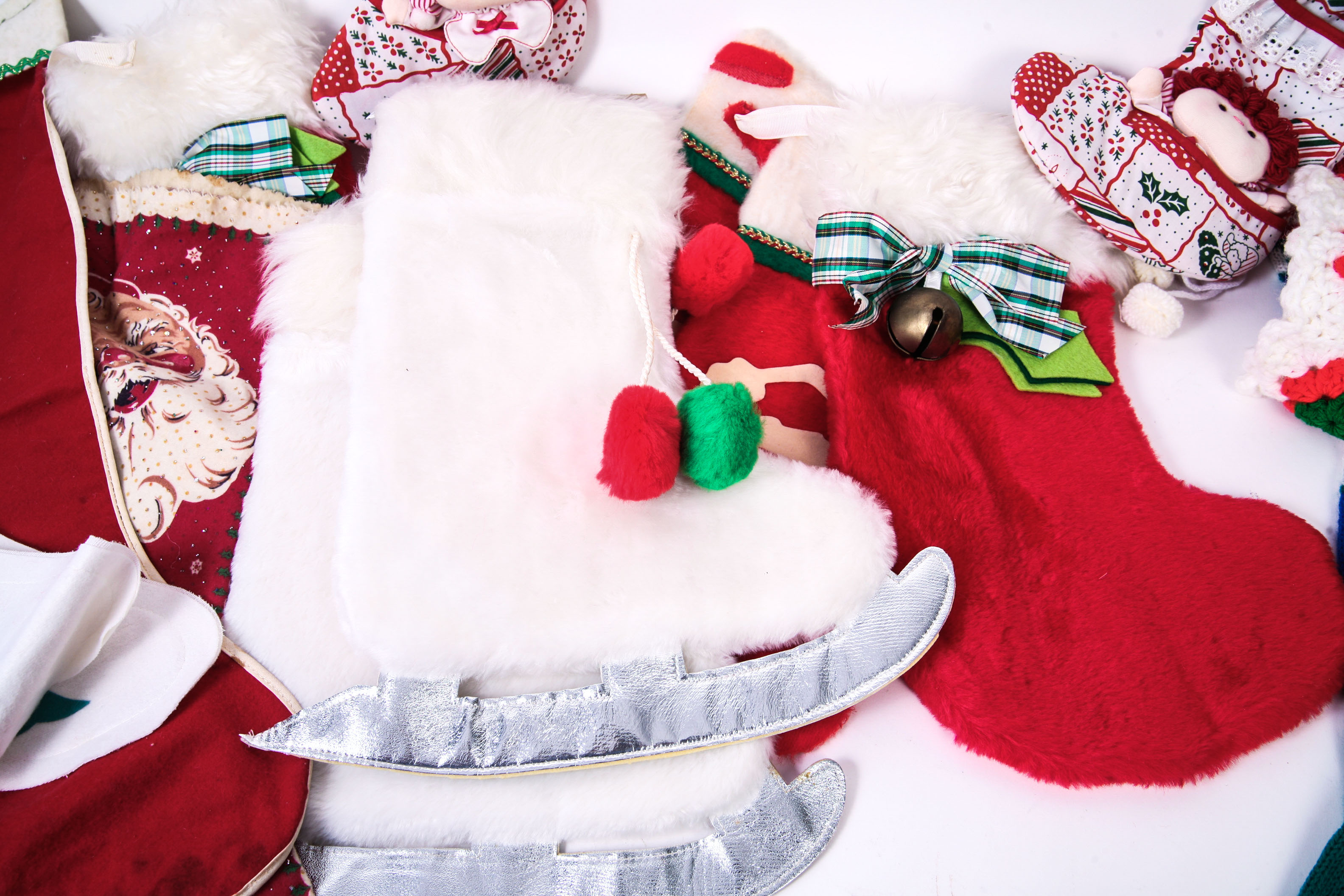 Collection of Vintage Christmas Stockings