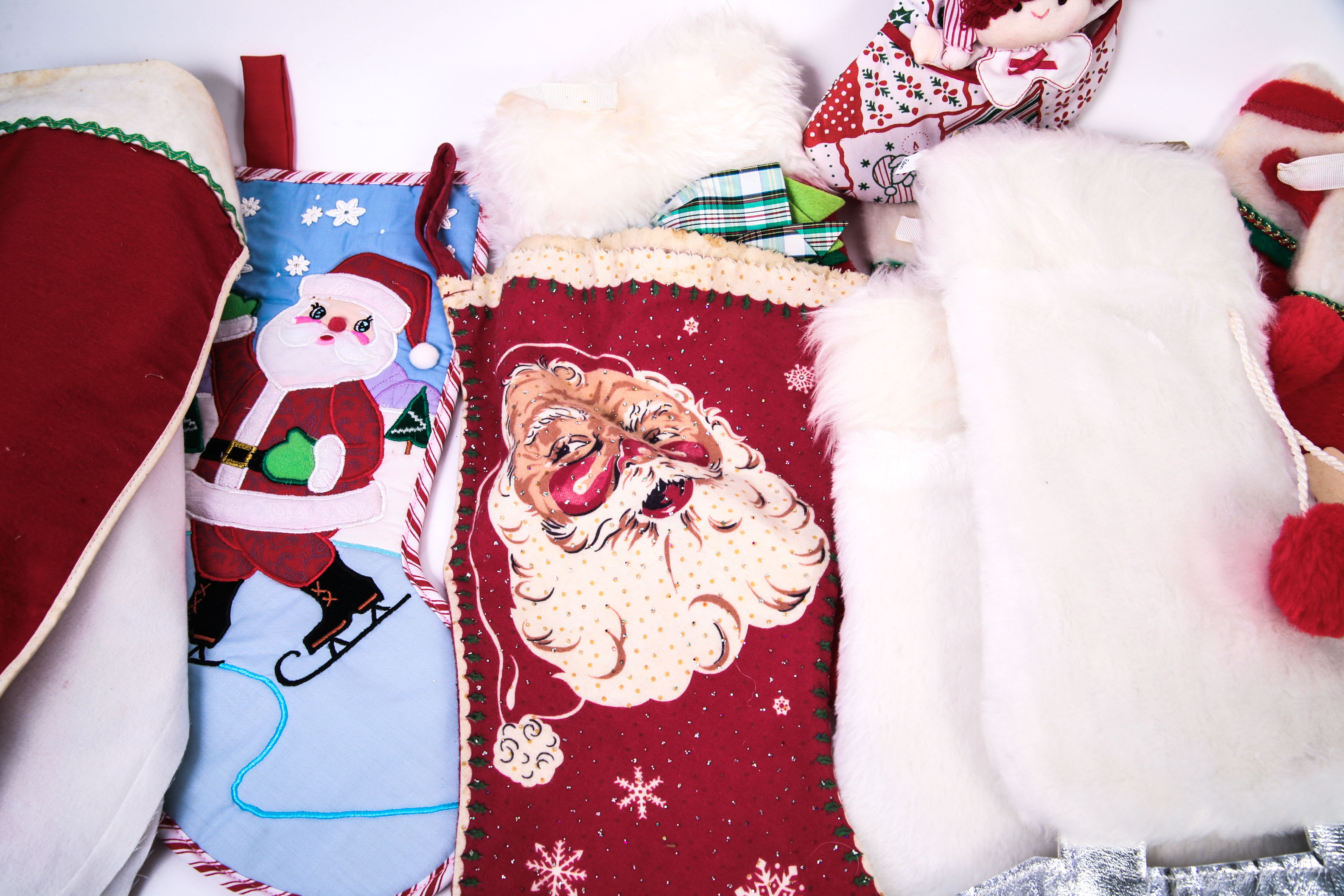 Collection of Vintage Christmas Stockings