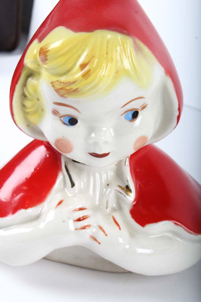 Vintage Hull Pottery "Little Red Riding Hood" Cookie Jar