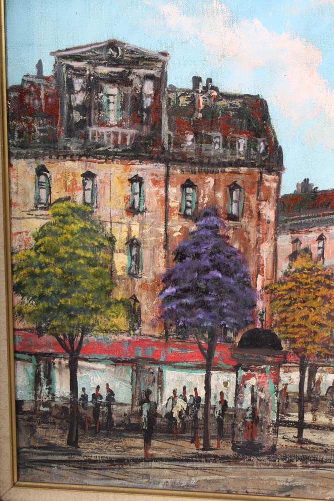 Signed Original Valerio Oil Painting on Canvas