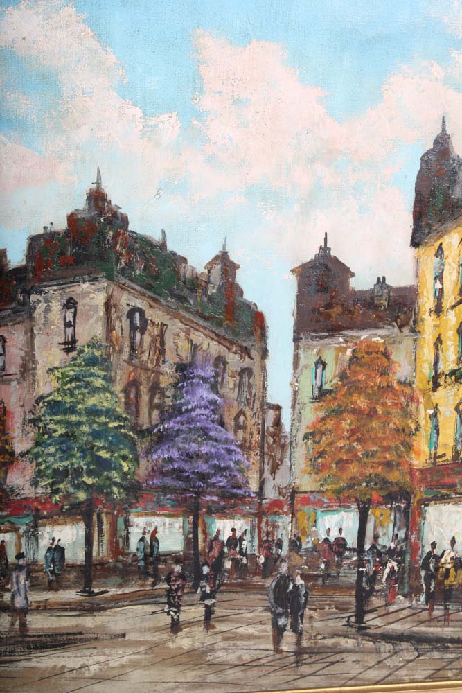 Signed Original Valerio Oil Painting on Canvas