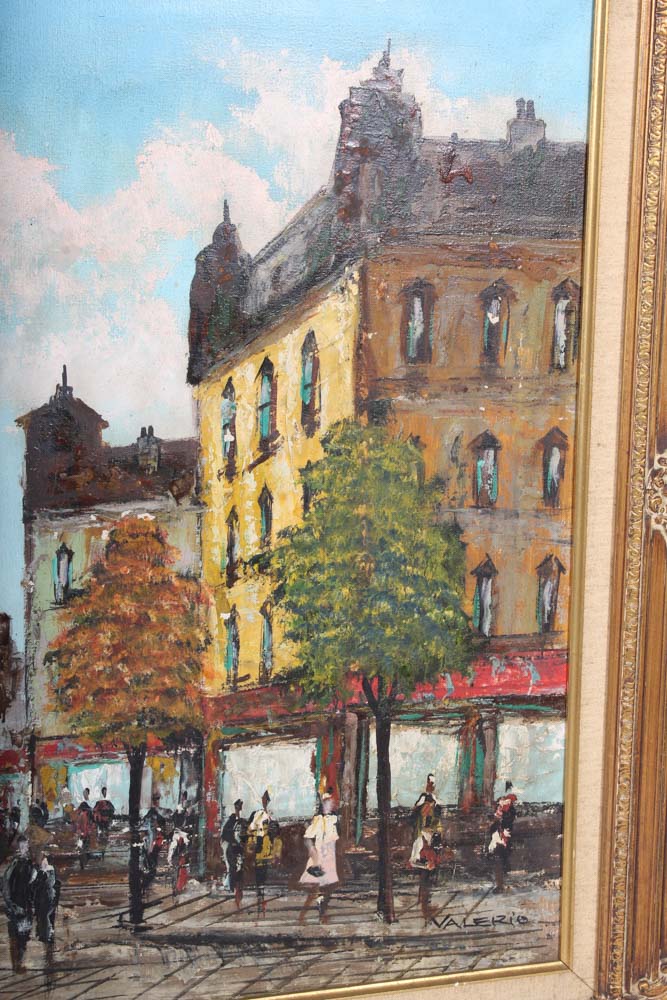 Signed Original Valerio Oil Painting on Canvas