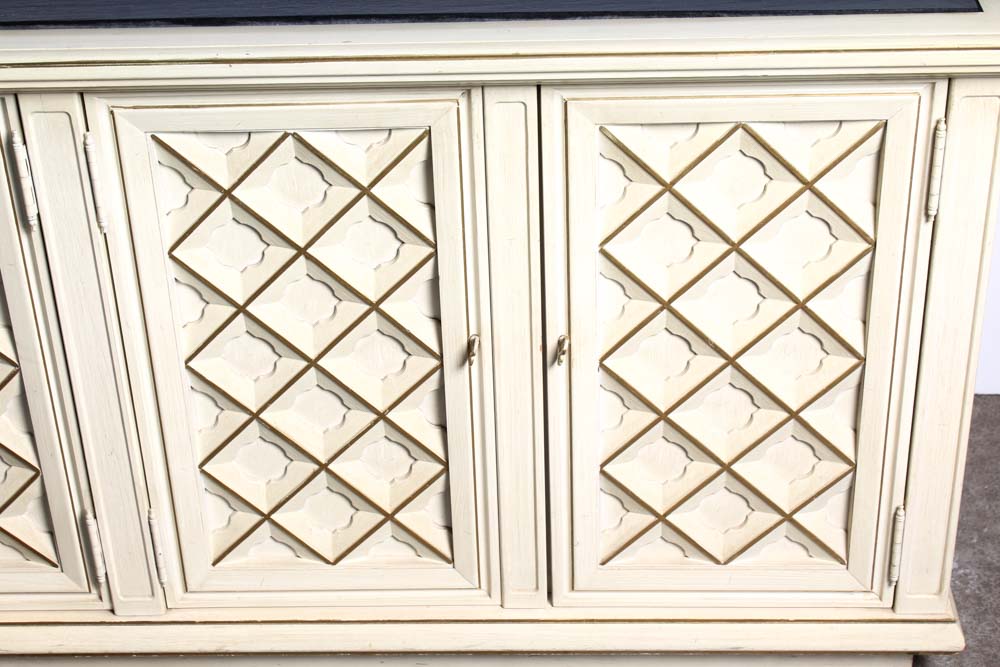 Thomasville Furniture Slate Top Painted Oak Sideboard