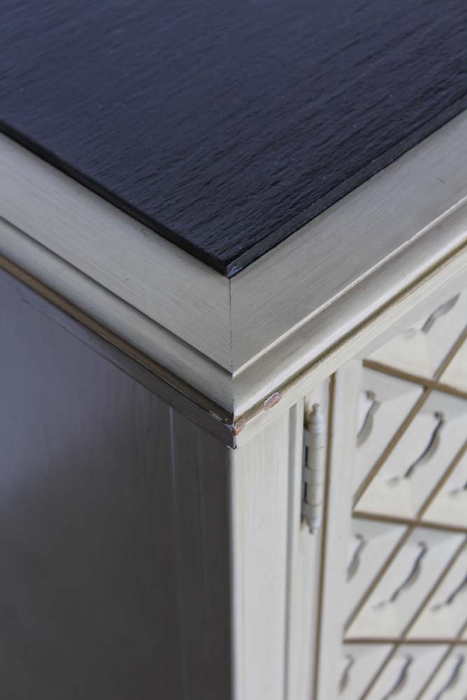 Thomasville Furniture Slate Top Painted Oak Sideboard