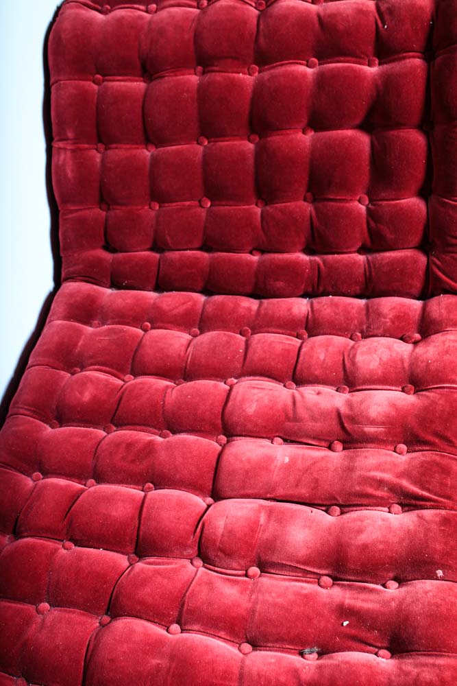 Antique Oak Adjustable Upholstered Fainting Couch