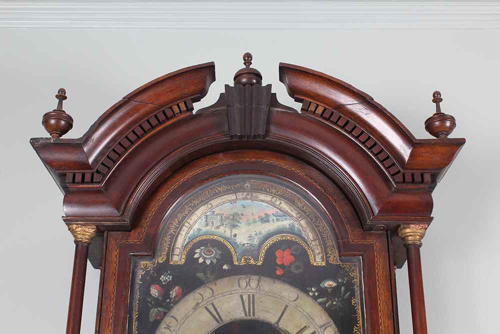 8 ft. Antique Oak Tall Case Clock