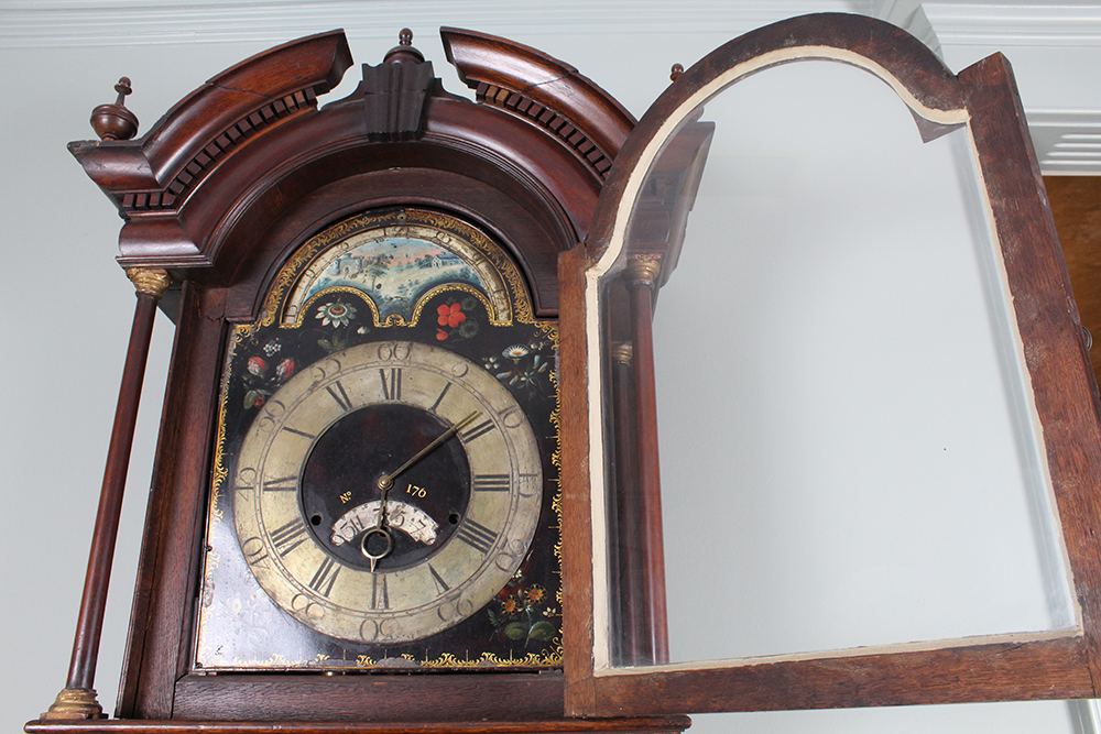 8 ft. Antique Oak Tall Case Clock