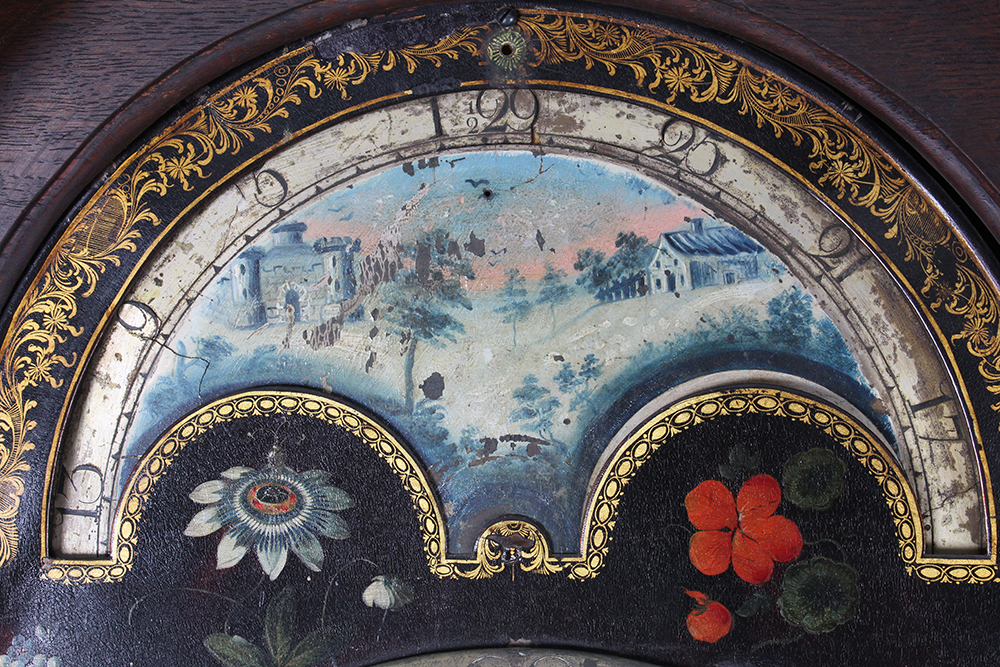 8 ft. Antique Oak Tall Case Clock