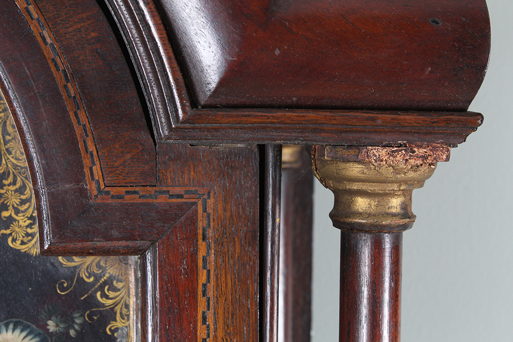 8 ft. Antique Oak Tall Case Clock