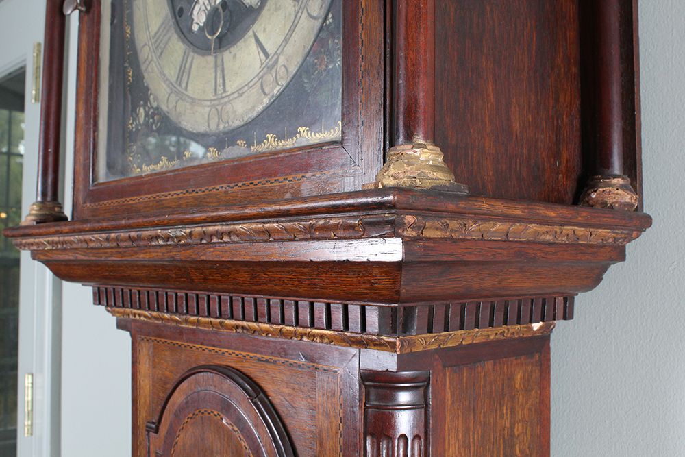 8 ft. Antique Oak Tall Case Clock