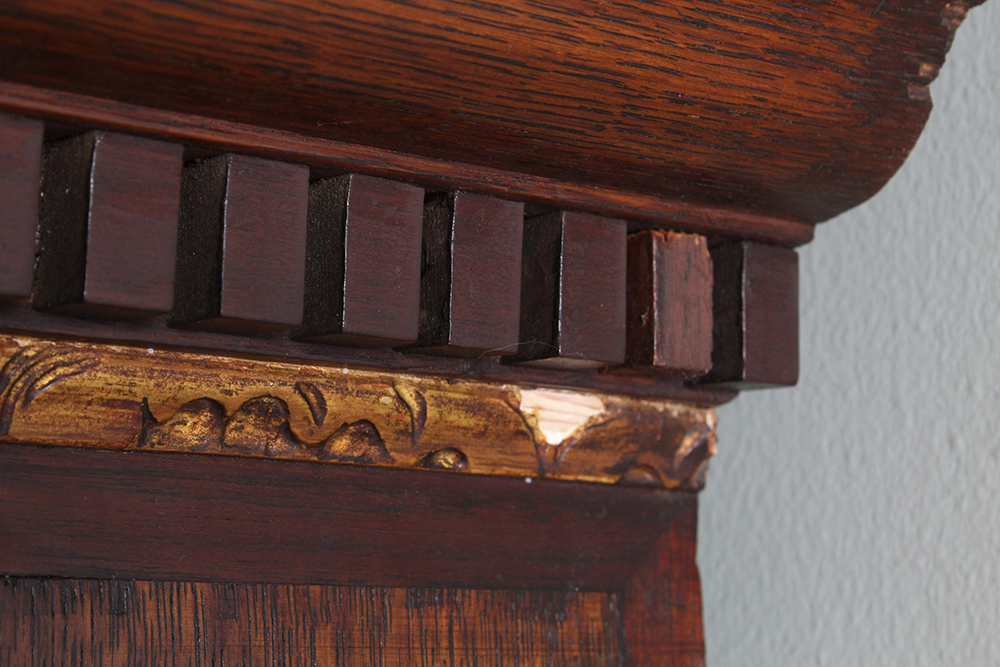 8 ft. Antique Oak Tall Case Clock