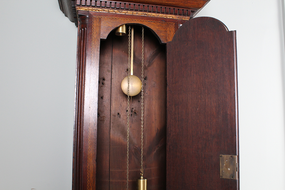 8 ft. Antique Oak Tall Case Clock